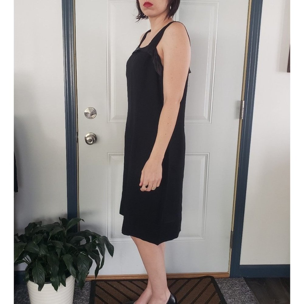 50s/60s Black Sheath Dress - Picture 3 of 4
